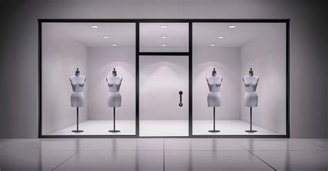 vitrine de boutique de vetement sans la marque